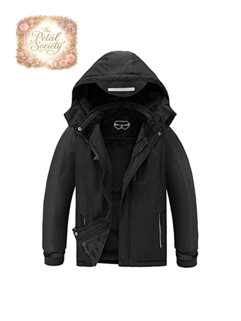 Boys Waterproof Ski Jacket Warm Fleece Lined Winter Snow Coat Hooded Windproof